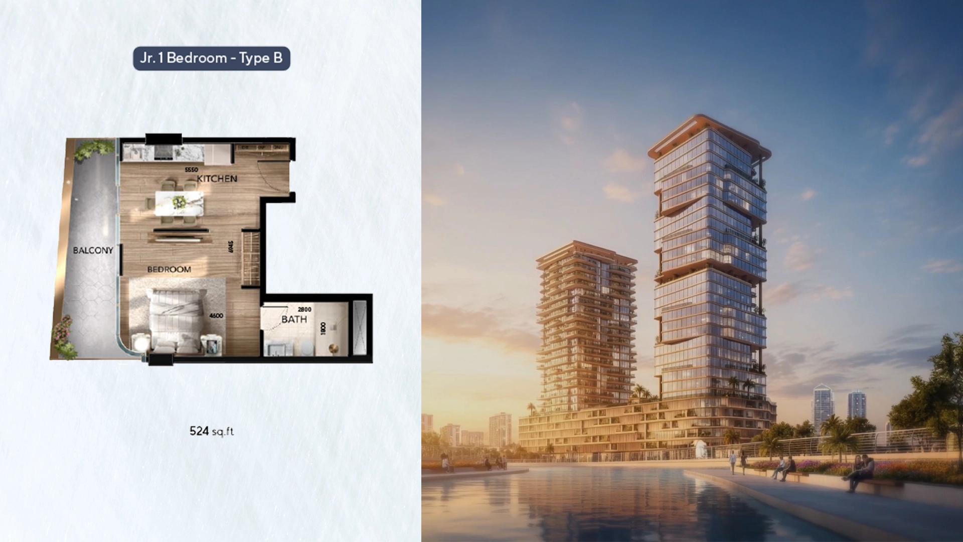 1 BR - Type B